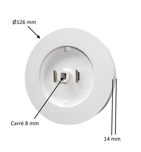 Poulie pour sangle Ø126 mm et volet roulant 