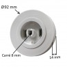 Poulie pour sangle Ø 92 mm et volet roulant