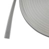 Rouleau de 50 mètres de sangle 18 mm gris et blanc