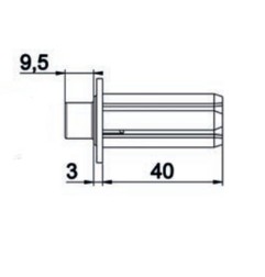 Moyeu collerette H3 téton D12