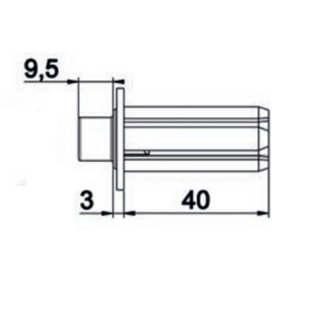 Moyeu collerette H3 téton D12