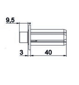 Moyeu collerette H3 téton D12