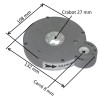 Treuil volet roulant ZFC270A droite E:Crabot ZF 27 mm