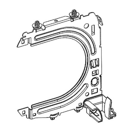 Console Profialis gauche avec clips pour coffre CV188