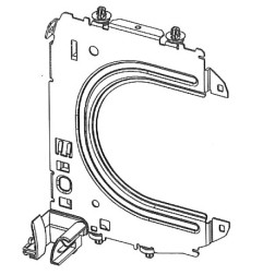 Console Profialis droite avec clips pour coffre CV218