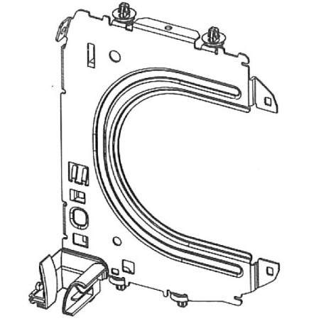 Console Profialis droite avec clips pour coffre CV218