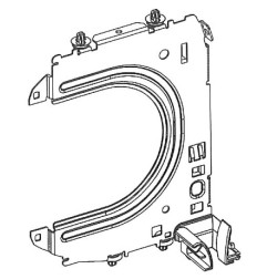 Console Profialis gauche avec clips pour coffre CV218