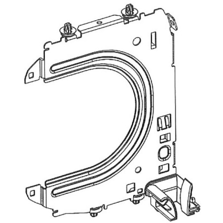 Console Profialis gauche avec clips pour coffre CV218