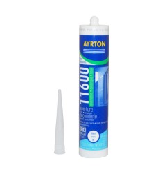 Joint pour encadrement de fenêtre ou pour travaux - Mastics construction silicone blanc 300 ml