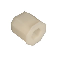 Embout PVC pour tube octogonal 40 mm - Long 38 mm et Hexagonal de 18 mm intérieur du trou.