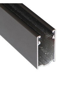 Coulisse aluminium traditionnelle blanche 40x27 mm (2 mètres)