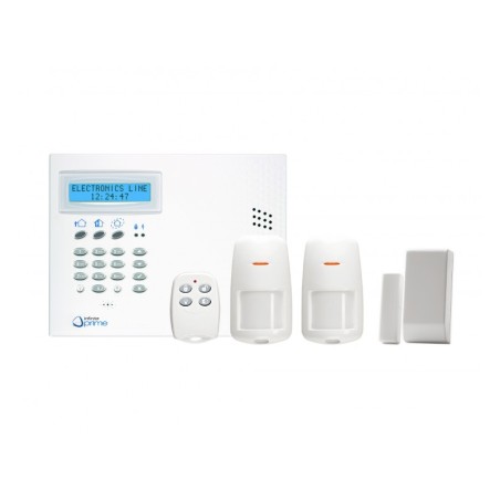 Kit Centrale Infinite Prime avec 2 détecteurs IRP, un contact magnétique et une télécommande