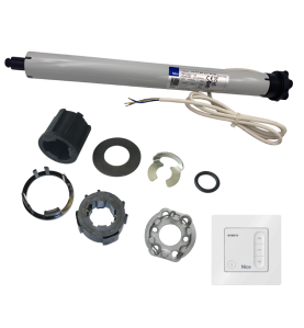 Kit moteur radio Nice Next Fit 10/17 + DOMI W1 pour tube ZF54