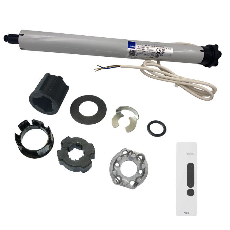 Kit moteur radio Nice Next Fit 10/17 + DOMI P1 pour tube ZF64