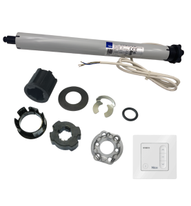 Kit moteur radio Nice Next Fit 10/17 + DOMI W1 pour tube ZF64