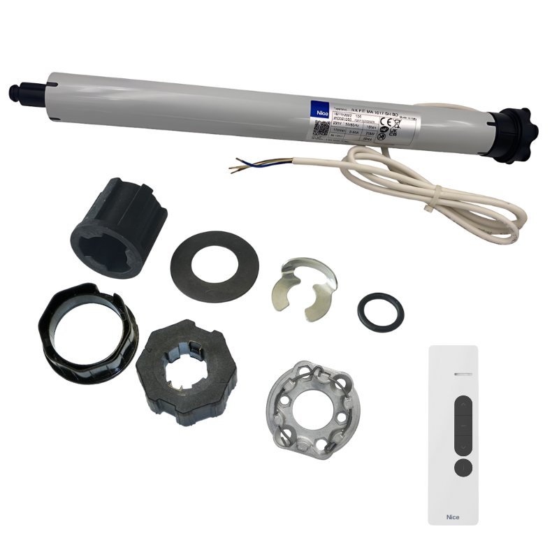 Kit moteur radio Nice Next Fit 10/17 + DOMI P1 pour tube octo 60 mm