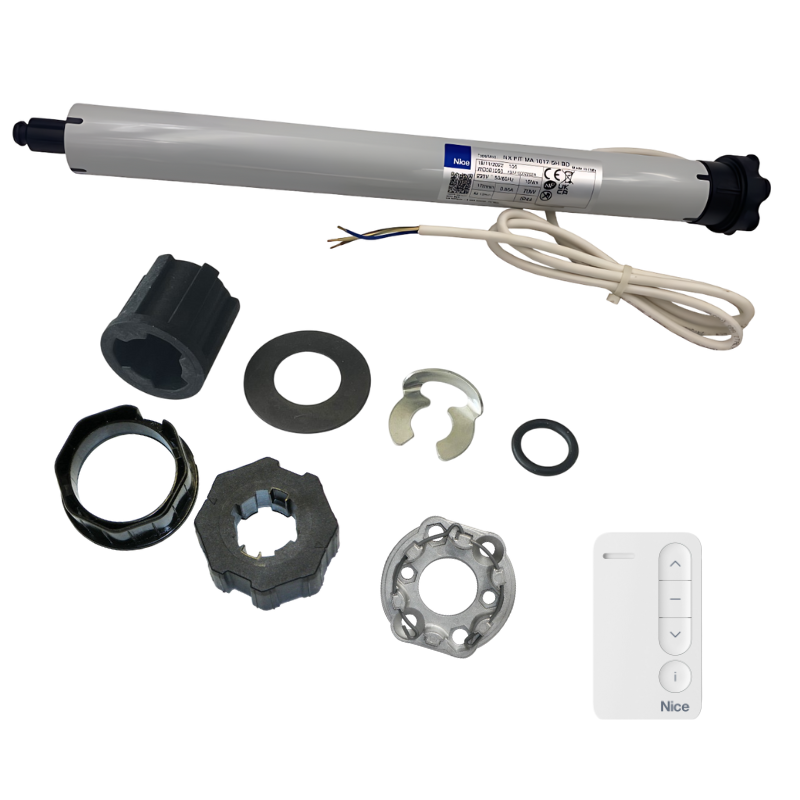 Kit moteur radio Nice Next Fit 10/17 + MINIDOMI1 pour tube octo 60 mm