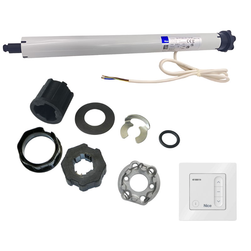Kit moteur radio Nice Next Fit 20/17 + DOMI W1 pour tube octogonal 60 mm