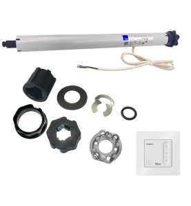 Kit moteur radio Nice Next Fit 20/17 + DOMI W1 pour tube octogonal 60 mm