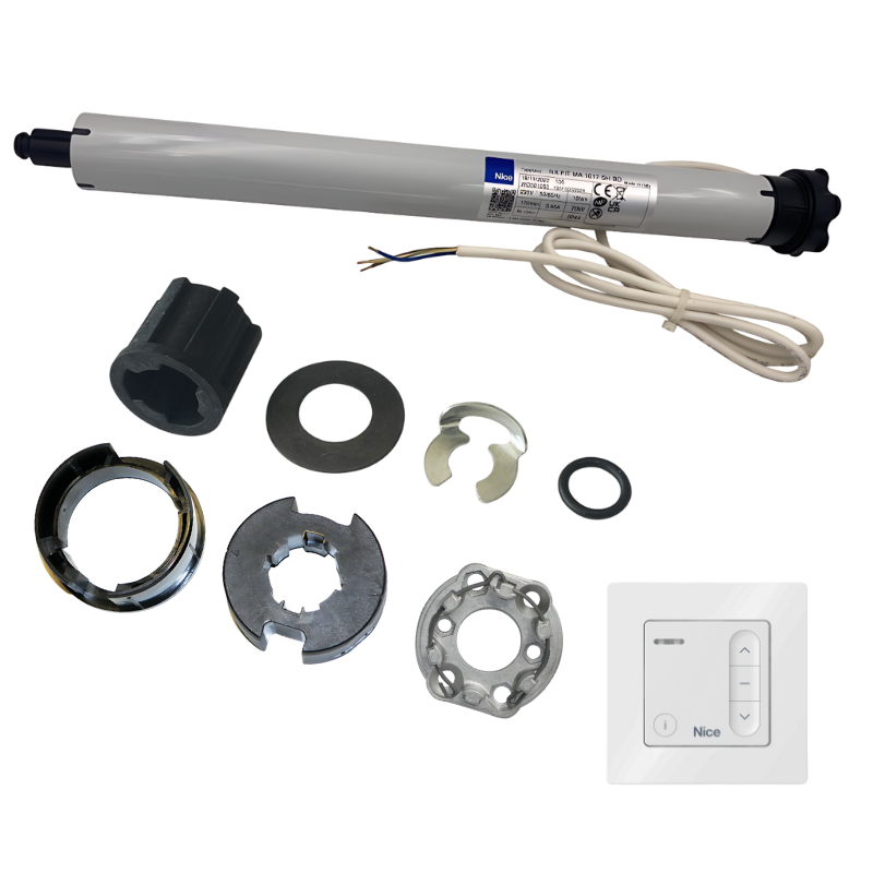 Kit moteur radio Nice Next Fit 10/17 + DOMI W1 pour tube Deprat 62 mm