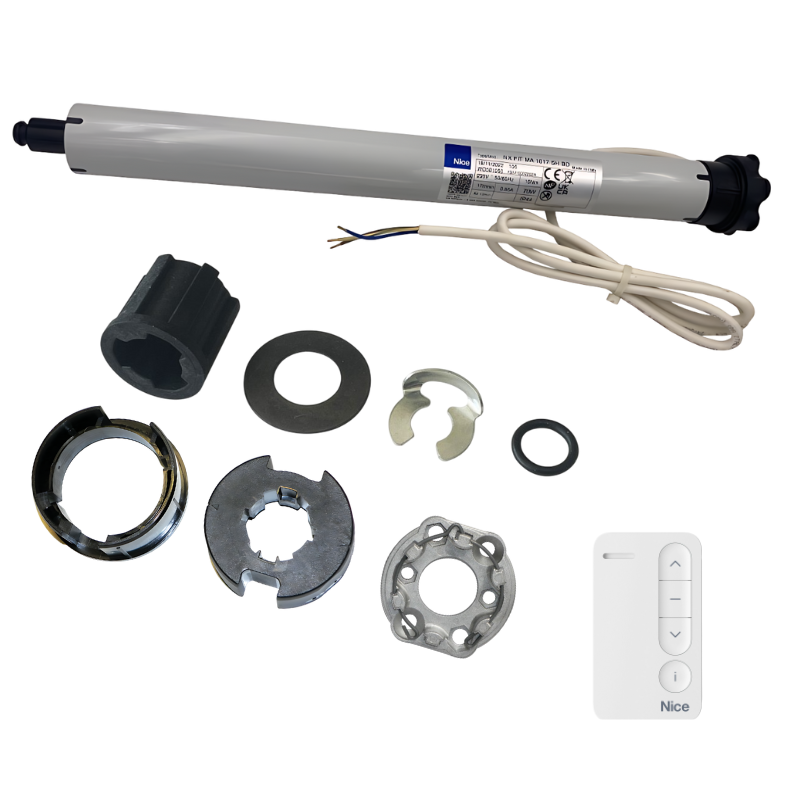 Kit moteur radio Nice Next Fit 10/17 + MINIDOMI1 pour tube Deprat 62 mm