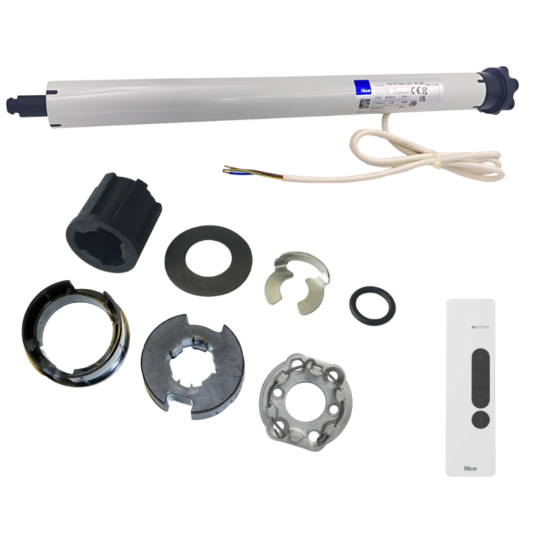Kit moteur radio Nice Next Fit 20/17 + DOMI P1 pour tube Deprat 62 mm