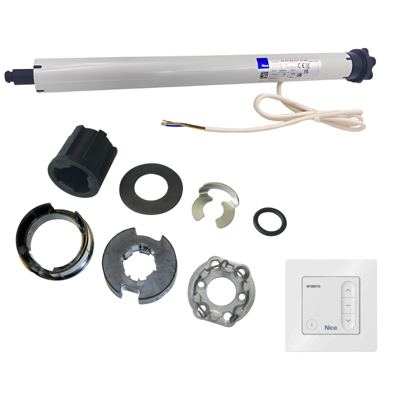 Kit moteur radio Nice Next Fit 20/17 + DOMI W1 pour tube Deprat 62 mm
