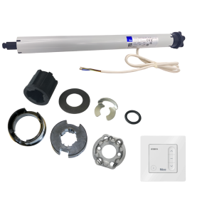 Kit moteur radio Nice Next Fit 20/17 + DOMI W1 pour tube Deprat 62 mm