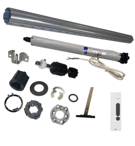 Kit axe motorisé tube ZF54 2 m et moteur Nice Next Fit MA 10 Nm 17 tours/min