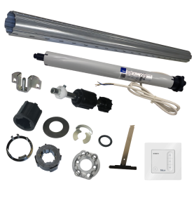 Kit axe motorisé tube ZF54 2 m et moteur Nice Next Fit MA 10 Nm 17 tours/min