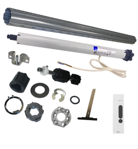 Kit axe motorisé tube ZF54 2 m et moteur Nice Next Fit MA 20 Nm 17 tours/min