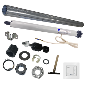 Kit axe motorisé tube ZF54 2 m et moteur Nice Next Fit MA 20 Nm 17 tours/min