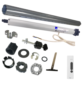 Kit axe motorisé tube ZF64 2 m et moteur Nice Next Fit MA 20 Nm 17 tours/min
