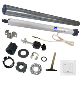 Kit axe motorisé tube ZF64 2 m et moteur Nice Next Fit MA 20 Nm 17 tours/min