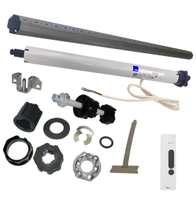 Kit axe motorisé tube OCTO 60 2 m et moteur Nice Next Fit MA 20 Nm 17 tours/min