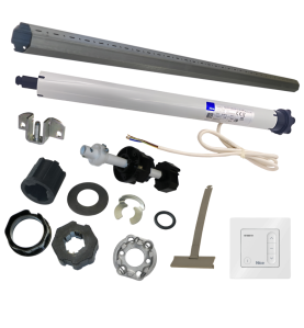 Kit axe motorisé tube OCTO 60 2 m et moteur Nice Next Fit MA 20 Nm 17 tours/min