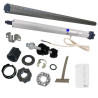 Kit axe motorisé tube OCTO 60 2 m et moteur Nice Next Fit MA 20 Nm 17 tours/min