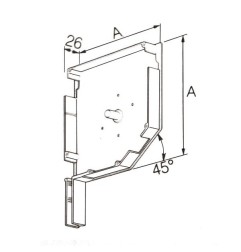 Joue de coffre 150 mm beige (la paire)