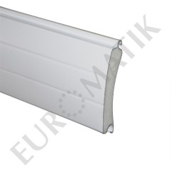 Lame ALU 77 x 20 mm rainurée 2 faces - blanc (2 mètres)