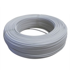 Câble 6x0,22mm² souple blanc - Vendu au mètre