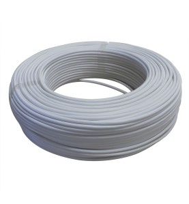 Câble 6x0,22mm² souple blanc - Vendu au mètre