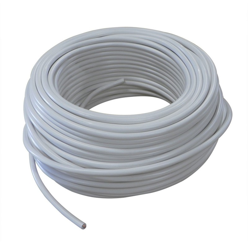 Câble 2 x 1mm² souple blanc - Vendu au mètre