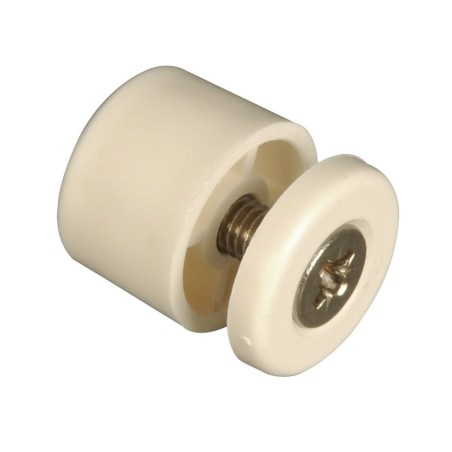 Butée de volet roulant cylindrique 15 mm blanc