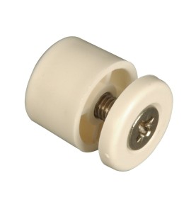 Butée de volet roulant cylindrique 15 mm blanc