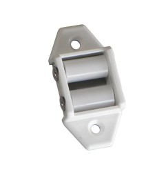 Guide de sangle PVC blanc pour sangle de 12 à 18 mm