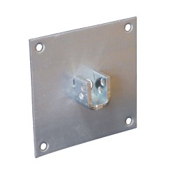 Plaque support 100x100 mm pour carré de 13 mm