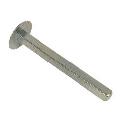 Pivot carré 10 mm pour treuil et poulie