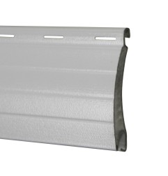 Lame ALU 55 x 13,5 mm ajourée et rainurée 2 faces - blanc (2 mètres)