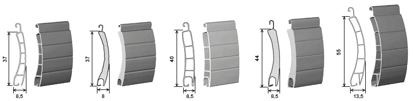 Lame de volet roulant PVC et Aluminium