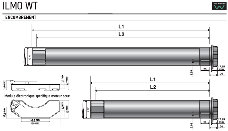 Encombrement ILMO WT 50